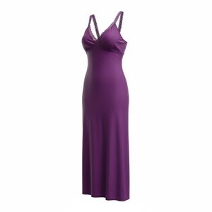 Chic Purple Sleeveless Maxi Dress